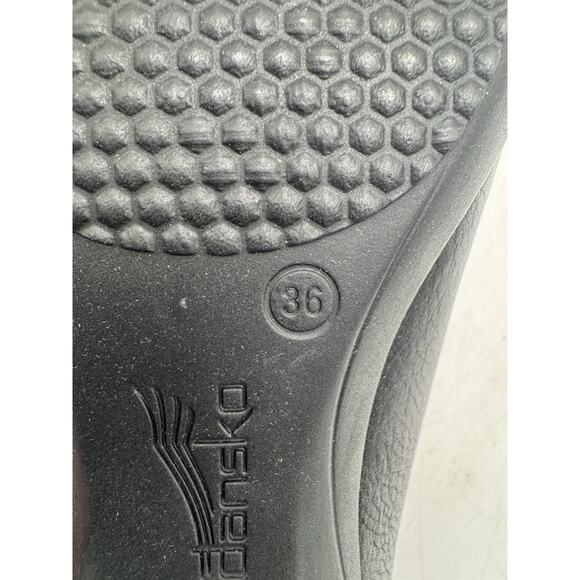 Dansko FRANNY WIDE MILLED NAPPA Women's NEW Clog Black EU Size 36 Wide - Picture 10 of 11